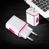 Carregador Dual USB Gota de Água Luminoso 1.2A Cabeça Carregadora de Chuva para Smartphone Carregador de Viagem Atacado Transfronteiriço