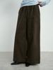 Love and Nancy Trece Líneas Estilo Invierno Algodón Puro Más Terciopelo Cálido Pierna Recta Más Fácil de Combinar Pana Pantalones Casuales para Mujer 41287
