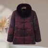 Abrigo de Algodón de Invierno para Abuela, Chaqueta de Algodón para Mujeres Mayores, Ropa para Señoras Mayores, Conjunto de Otoño para Personas Mayores, Abrigo de Invierno para Mamá de 60 Años