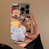 Funda para Teléfono Móvil Graffiti Dibujos Animados Elefante Soporte Manzana 18 17 Polvo de Brillo Iphone15Promax Adecuado para 11 Original 12