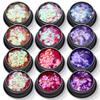 Polvo brillante de alto brillo PET lentejuelas ultrafinas de 3 mm color mágico polvo de purpurina cuadrilátero degradado de uñas polvo láser X4-416