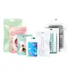 12 sacos perolados de seda, sacos auto-selantes, embalagens semitransparentes para joias e pulseiras de relógio, brincos, pingentes, sacos plásticos de selagem para macarons