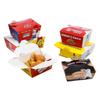 Caja de embalaje desechable de papel kraft para almuerzo, caja comercial para pollo frito coreano, caja para snacks fritos para llevar, caja de embalaje para catering