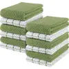 Paño de Limpieza de Algodón Puro Transfronterizo para Uso Doméstico, No Graso, Toalla Absorbente, Sin Pelusa, Paño para Limpiar Mesas, Paño para Lavar Platos, Paño de Cocina, Toalla Cuadrada