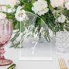 BT305 vela transfronteriza acrílico en blanco tarjeta de mesa número de mesa para boda tarjeta de mesa DIY tarjeta de asiento personalizada