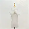 Bufanda de Piel Sintética de Zorro para Mujer, Invierno Engrosada Doble Cara de Piel, Versátil Simple Elegante, Protector de Cuello Cuello Calentador de Piel Sintética