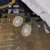 Brincos de Pérola Oval com Zircônia Microincrustada, Estilo Vintage Francês da Corte, Brincos de Moda Elegantes e Delicados