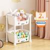 Carrinho de macarons de alto valor Rack de armazenamento multicamada Brinquedos infantis Armazenamento de piso Estante doméstica Lanches móveis