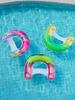 Nova Rede Flutuante U-Shaped de Frutas Espessada em PVC, Brinquedo Inflável Aquático Anel de Natação Flutuante, Conveniente para Uso ao Ar Livre