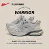 Zapatillas Warrior Retro para Mujer Malla Transpirable Zapatos de Papá Zapatos de Pareja Suela Gruesa Zapatos Casuales Modelo Más Vendido B