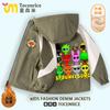 Nueva Chaqueta de Invierno a Prueba de Viento Sprunki Rhythm Box Transfronteriza para Niños con Capucha y Cremallera Forrada de Polar Moda 8