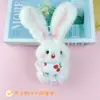 Colgante de Muñeca de Conejo Hecha a Mano que Chilla Lindo Conejito de Peluche Colgante de Llave Muñeca de Máquina Expendedora Accesorios para Muñecas