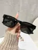 Óculos de Sol Quadrados com Proteção UV para Homens Mulheres Estilo Europeu Americano Personalizado Influenciador Street Style Toque de Luxo Óculos de Sol