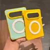 Capa Magnética Color-Blocking Azul Claro Adequada para Celular Dobrável Huawei Pura X Max Edição de Colecionador, Design Simples Anti-Queda de Alto Padrão