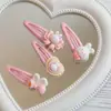 Múltiples Estilos de Pinzas para el Cabello, Lindas Pinzas Bb de Resina de Conejito, Pinzas Laterales Rosas para Chicas Dulces, Accesorios para el Cabello