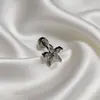 Aretes de Aleación de Titanio de Grado Médico y Circonia para Mujer, Clavos para Cartílago de la Oreja, Clavos para la Cicatrización del Agujero de la Oreja, Clavos para la Cóclea, Aretes de Espiral Interno, Joyería de Acero de Titanio No Extraíble para la Oreja