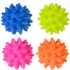 Brinquedo para Pet em Forma de Bola com Espinhos Macios Multicor, Personalizável para Cães, Durável para Roer, Limpeza Dental, Massagem, Alívio do Tédio, Treinamento, Desgaste Dental, Apito