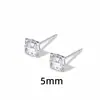 Aretes Cuadrados de Zirconia para Orejas Perforadas, No Necesitan Quitarse, Populares Aretes Cuadrados de Diamante Geométricos, Lujo Accesible Aretes Brillantes de Cubo de Azúcar