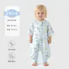 Bibi Bay Anyang Roupa Infantil Saco de Dormir de Gaze para Crianças Bebê Classe A Verão Estilo Fino Frente 2 Costas 2 Manga Curta Dividido nas Pernas