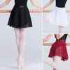 Calça de Yoga com Saia Cobrindo Saia de Dança Feminina Adulta Saia Vestido de Prática de Balé Peça Única Avental de Chiffon Saia Véu