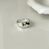 Anillo Personalizado Estilo Dulce Sencillo Gato Aceite Goteando Lazo Joyería de Mano para Mujer Nicho Fresco Lujo Ligero Retro Sensación de Alta Gama