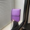 Bolso bandolera con cadena, pequeño, cuadrado, informal, sencillo y artístico francés, novedad de verano 2024, bolso para teléfono móvil con textura de alta gama y combinable.