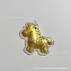 Oro Puro 999 Shui Bei Nuevo Dibujo Animado Nube Propicia Caballo Carácter Fu Llavero Colgante Creativo Lindo Fábrica de Regalos Al por Mayor