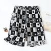 Pantalones de Pijama de Verano para Hombre de Seda de Algodón Falso Pueden Usar Delgados Talla Grande Sueltos Shorts Pantalones de Playa de Cinco Puntos Casual para Casa