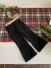 Roupas Infantis Jenny para Meninas, Novos Calças Flare Forradas com Fleece Versão Coreana de Inverno, Calças Longas Estilosas Versáteis para Meninas