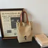 Bolsa de Lona Bordada de Dibujos Animados Shuai Mi Home para Mujer, Nueva Moda Tendencia 2026 Bolso de Mano de Gran Capacidad, Bolso de Hombro