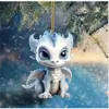Pendente de Ovo de Dragão Acrílico de Novo Produto Transfronteiriço Decoração de Árvore de Natal Desenho Animado Pingente de Espelho Retrovisor de Carro Decoração de Mochila