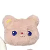 Novo broche de cabeça de boneca de pelúcia de gato e urso tridimensional de desenho animado, acessórios DIY para bolsa de estudante, cachecol, chinelos
