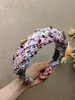 Faixa de Cabeça Retro de Alta Venda Transfronteiriça, Resistente, com Diamantes, Faixa de Cabeça de Luxo, Estilo Igual ao de Celebridade da Internet, Atacado