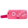 Estojo de Lápis Fofo Urso Morango da Disney para Meninas do Ensino Fundamental, Bolsa Portátil para Armazenamento de Material Escolar com Emblema, Material Escolar de Grande Capacidade