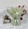 Buquê de Flores Produto Semi-Acabado Sem Embalagem Externa, Arte Floral, Fruta de Aniversário, Loteria, Embalagem para Lanches, Kit de Material DIY Feito à Mão