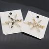 Accesorios para el cabello 2021 Nuevo Pasador de diamantes de imitación para mujer Copo de nieve Accesorios para el cabello coreanos Pinza para el cabello Pasador Estilo coreano Sombrerería Accesorios para el cabello