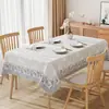 Mantel nuevo estilo chino, lavable, impermeable, a prueba de aceite, resistente al calor, lujo ligero, gama alta, estilo chino tradicional, mantel rectangular para mesa de centro