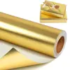 Rolo de Papel de Presente Amazon Transfronteiriço em Estoque, Papel Metálico de Cor Sólida Revestido de Alumínio de Alta Qualidade, Rolo de Papel Fosco para Embalagem de Presentes