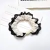 Mascarilla Facial Suave y Cómoda con Volantes de Encaje Estilo Coreano Seda de Hielo Scrunchie Pequeño Accesorio para el Cabello de Cola de Caballo Simple de Moda Modelo Nuevo