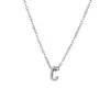 Collar de Acero de Titanio con Colgante Pequeño de Moda 26 Letras Inglesas Cadena para Clavícula Versátil Simple Exquisita Que No Se Desvanece Venta al por Mayor Transfronteriza