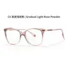 Gafas de Moda de Venta Caliente Europeas y Americanas con Montura TR90 Ojo de Gato Transfronterizo para Mujer con Lentes Anti Luz Azul Bisagras de Resorte de Comercio Exterior 27069