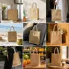 Bolsas de linho transfronteiriças, tamanho e logotipo personalizados, bolsas de linho para atacado