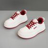 [Personalizado] Hy8001 Sapatos Brancos Novos 2025 para Mulheres Primavera, Verão e Outono Estilo Coreano Respirável e Versátil Estudante Casual
