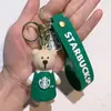 Llavero Colgante Oso Té con Leche de Starbucks Muñeco de Oso Lindo Exquisito Llavero de Coche Fabricante Venta al por Mayor