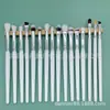 Conjunto de 16 Pincéis de Sombra para Olhos para Iniciantes Portátil Kit de Pincéis de Maquiagem Atacado Cabelo de Fibra Ferramentas de Beleza em Estoque