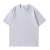 260g Algodão pesado manga curta T-Shirt pescoço redondo grande tamanho base solta Cor branca masculina e feminina meia manga lote