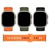 Adequado para Pulseira Apple Watch Iwatch9 Fivela Quadrada Silicone Cor Sólida Pulseira de Relógio Pulseira Apple Watch Ultra2