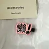 Pinza de Pato Rosa Divertida con Texto Pinza para Flequillo con Carácter Chino Divertido Pinza Lateral Creativa Femenina Accesorios para el Cabello