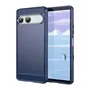 Funda Protectora Adecuada para Sony Xperia 10 Vii Serie Cepillada 1 Vii Fibra de Carbono Textura Mate