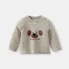 Camiseta de manga larga ropa de invierno ropa engrosada bebé otoño e invierno capa base con terciopelo top para niños top de cuello semi-alto